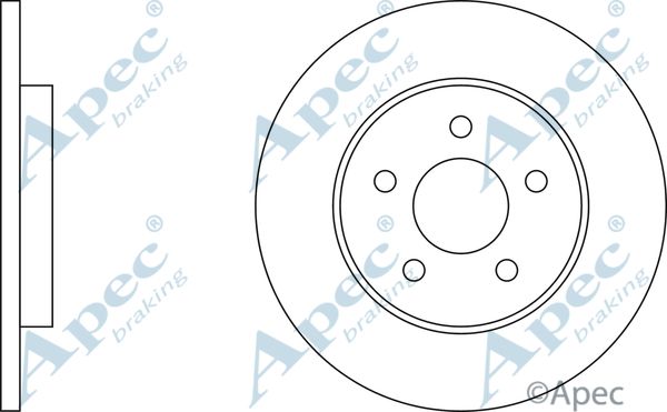 APEC BRAKING Тормозной диск DSK2058